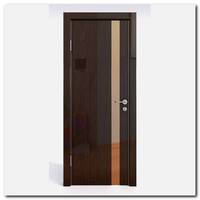 Дверь 507 Венге глянец с бронзовым зеркалом
