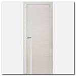 Дверь 6Z Эш Вайт Кроскут ст. белый лак, матовая алюминиевая кромка с 4х сторон