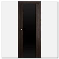 Дверь 8X Венге Мелинга стекло триплекс черный