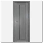 Дверь 2.70ХN Грувд серый, стекло графит