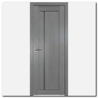 Дверь 2.70ХN Грувд серый, стекло графит