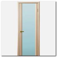 Дверь Синай-3 Беленый дуб, стекло белое