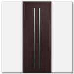 Дверь 49U Темно-коричневый матовый стекло графит