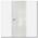 Дверь 150STP Pine White glossy, алюминиевые молдинги