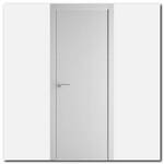 Дверь 1ZN Монблан, кромка алюминиевая матовая с 4х сторон