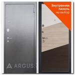 Дверь Люкс АС серебро антик / внутренняя панель на выбор