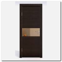Дверь 501 Венге поперечный с бронзовым зеркалом