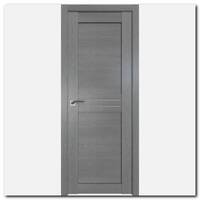 Дверь 2.55ХN Грувд серый, стекло матовое