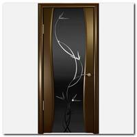 Дверь Буревестник-2 Венге секло черное Растение