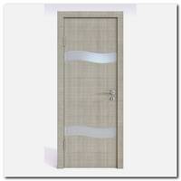 Дверь 503 Серый дуб с белым матовым стеклом
