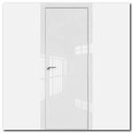 Дверь 1LK Белый Люкс, кромка алюминиевая матовая с 4х сторон