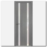 Дверь 9ZN Грувд серый, вертикальное направление структуры
