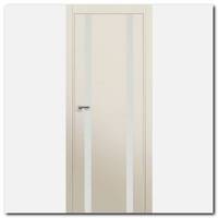 Дверь 9Е Магнолия сатинат, стекло белый лак, кромка матовая с 4х ст.
