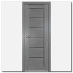 Дверь 2.76ХN Грувд серый, стекло графит