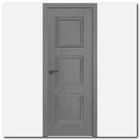 Дверь 54ZN Грувд серый, вертикальное направление структуры