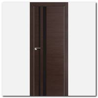 Дверь 16Z Венге Кроскут ст. коричневый лак, кромка хром с 2х сторон