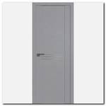 Дверь 150STP Pine Manhattan Grey, алюминиевые молдинги