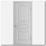 Дверь L-1 ДГ Белая эмаль
