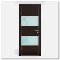 Дверь 508 Венге поперечный с белым стеклом