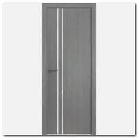 Дверь 35ZN Грувд серый, вертикальное направление структуры