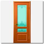 Дверь Валентия-2 Светлый Анегри Т34, стекло