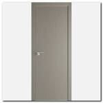 Дверь 1ZN Стоун, кромка алюминиевая матовая с 4х сторон