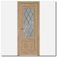 Дверь 2.90ХN Каштан натуральный, стекло ромб