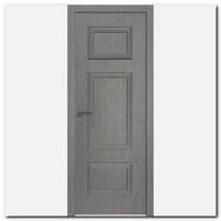 Дверь 56ZN Грувд серый, вертикальное направление структуры