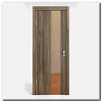 Дверь 504 Сосна глянец с бронзовым зеркалом