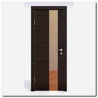 Дверь 504 Венге поперечный с бронзовым зеркалом